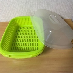 蓋付き　水切りカゴの画像