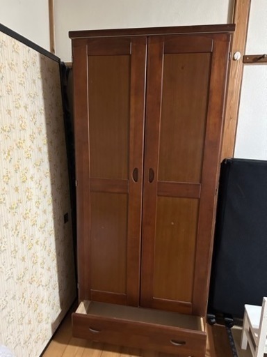木製 タンス 高さ180cm×横80cm×奥行55cm