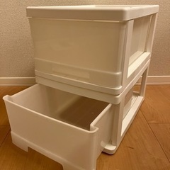 収納ケース　白✖️2 の画像