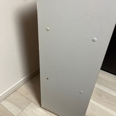 カラーボックス　白　3段　小キャスターつきの画像