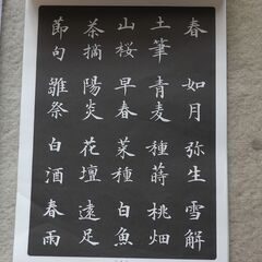 熟語二體帖：漢字の練習に使えますの画像