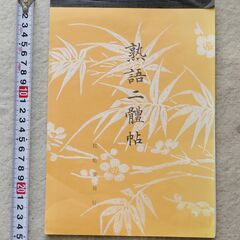 熟語二體帖：漢字の練習に使えますの画像
