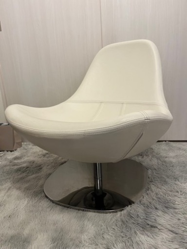 【明日まで】希少 IKEA TIRUP イケア ティールップ 1人掛けソファホワイト  回転チェア