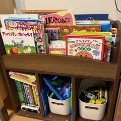 取引終了_【絵本ラック】ウォールナッツ