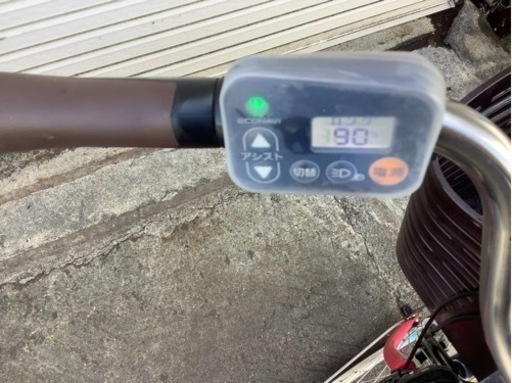 322  パナソニック最新機種電動アシスト自転車vivi26インチレッドボディー