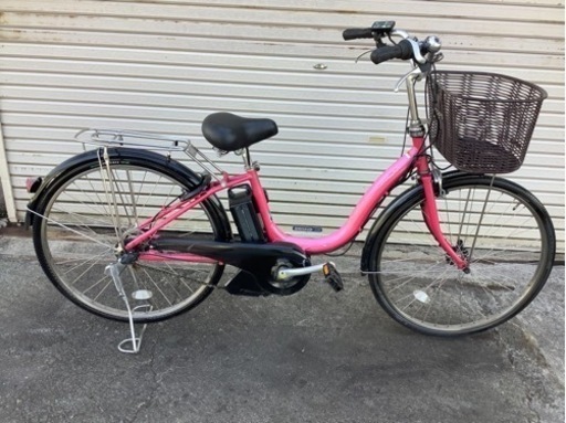 323 ヤマハ新機種電動アシスト自転車pasnatura26インチピンクアルミボディー