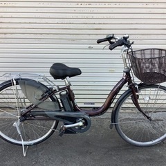 324 ヤマハ最新機種電動アシスト自転車pasnatura26インチ ブラウンアルミ