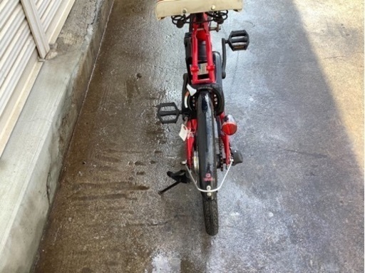 329  ヤマハ最新機種電動アシスト自転車pascityC20インチレッドアルミボディー
