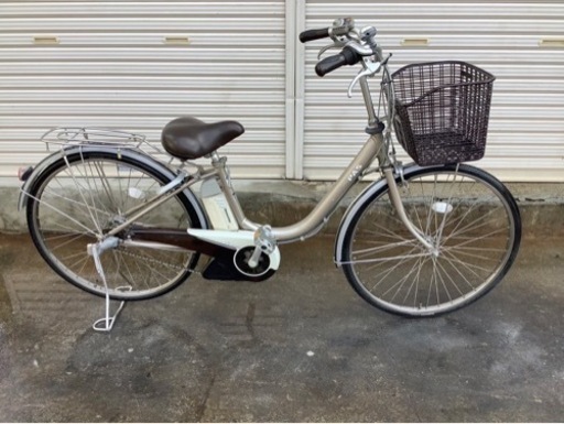 333  ヤマハ電動アシスト自転車pas26インチ　シルバーアルミボディー