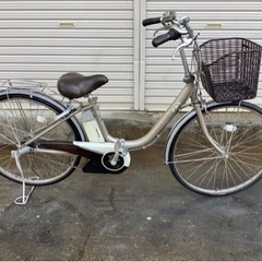 333 ヤマハ電動アシスト自転車pas26インチ シルバーアルミボディー