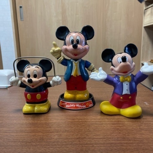 バラ売り場可能です。mickey レトロ フィギュアトリオ