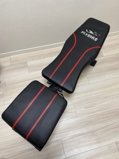 【最終値下げ！】ダンベル20kg (x2) & ベンチセット。プレートラック付き！