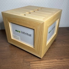 individual フォトフレーム 木製100枚収納