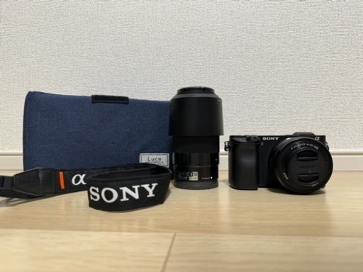 ミラーレスSONY ILCE-6300とレンズSEL55210とSELP1650とケース