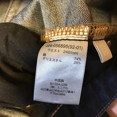 ユニクロ　デニム　ハーフパンツ　W61 レディース9の画像