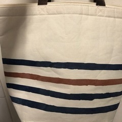 保冷バッグ　マリンボーダーの画像