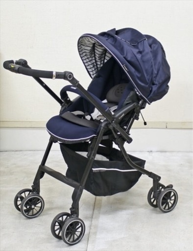 【美品】ベビーカー　メチャカルハンディオート4キャス compact エッグショックHG