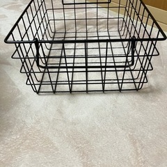 ニトリ　積み重ねできるバスケット　フィロー2 横型ハーフの画像