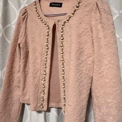 ビジューつきカーディガン