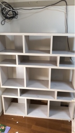 節約 ^_^ディスプレイラック 本棚 リユースのサカイ太田店★ジモティ割あり★  両開き書庫 グレー H215×D40×W79.5 クリーニング済み OJ11161