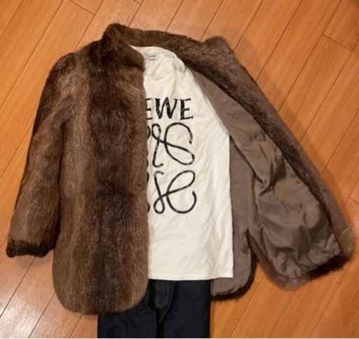 ラクーンのリアルファー　ミドルコート