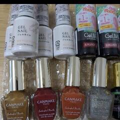 ネイル　ジェルネイル　ポリッシュネイル　１５本セット　ダイソー　セリア　キャンドル　キャンメイクの画像