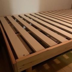 すのこベッド　セミダブル　フレームのみ　パイン材