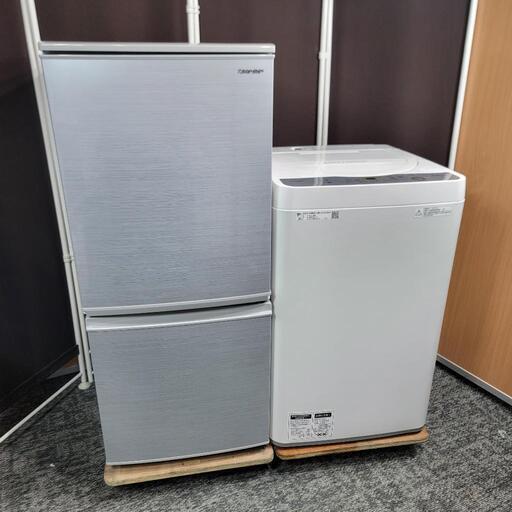 ‍♂️売約済み‼️配送設置は無料‼️つけかえドア対応✨SHARP 家電セット
