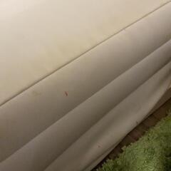 無印脚付きマットレスベッド セミダブルの画像