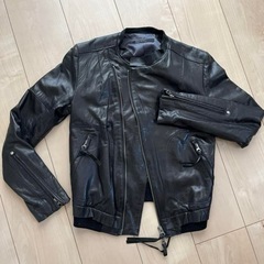 本革 かっこいい 革ジャン ブラック