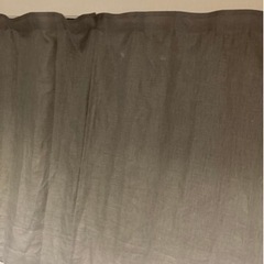 【差し上げます】IKEAオーダーカーテン（麻）　丈121、横幅1...
