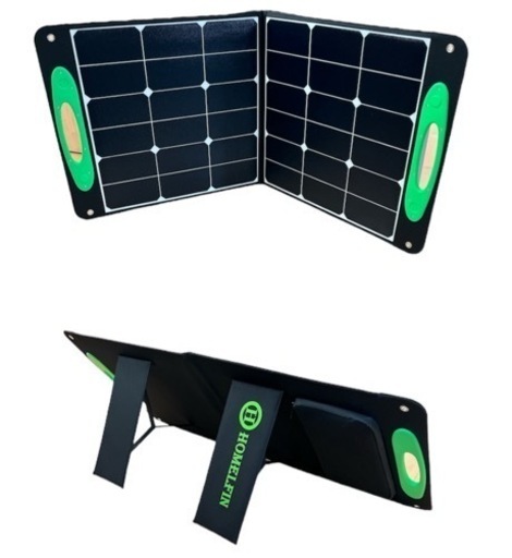 ソーラーパネル⭐️100w 折り畳みソーラーパネル 太陽光パネル 持ち運び アウトドア 災害用