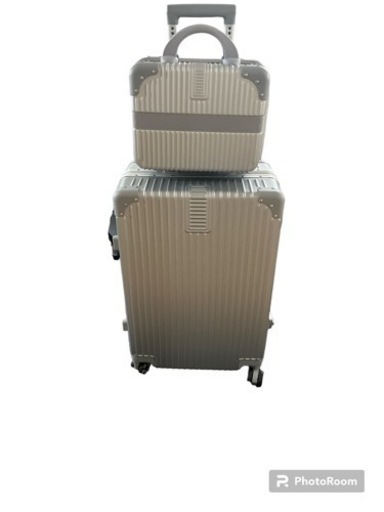 【Sサイズ】親子セット スーツケース キャリーバッグ キャリーケース シルバー