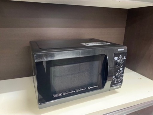 配送可能　保証付き　アイリスオーヤマ IRIS OHYAMA IMB-F183-5 [電子レンジ フラットテーブル 50Hz（東日本地域対応） ブラック]