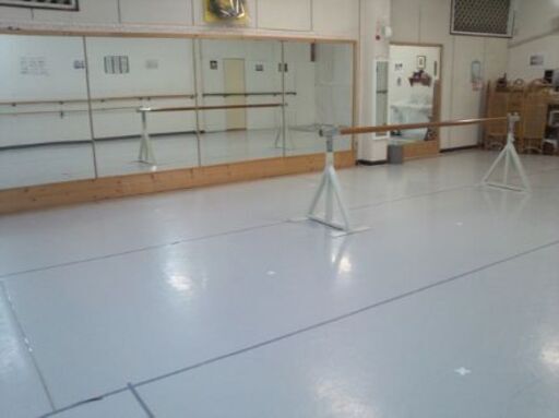 バレエレッスンバー3m(スライド式スタンド付)