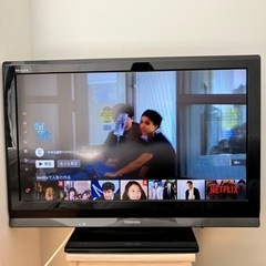 TOSHIBA REGZA 32インチ　動作確認済　リモコンカバーなしの画像