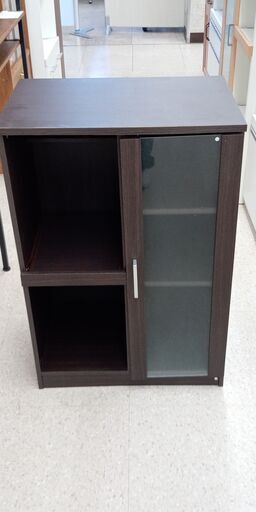 ★ジモティ割あり★  レンジ台 こげ茶 H89×D39.5×W60 クリーニング済み TJ4404