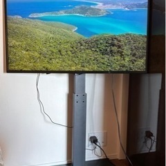 43インチモニター、テレビスタンド、アマゾンfire TVの画像