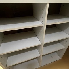 【お譲り先確定】ニトリ 白い棚 仕切り移動可能の画像