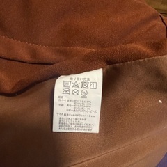 ビーズクッション ブラウンの画像