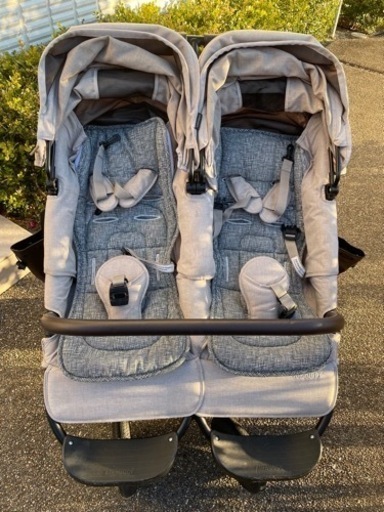 値下げ　エアバギー ココダブルEX フロムバース　アースサンド 二人乗り ベビーカー 美品