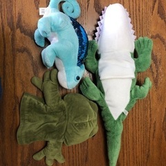ぬいぐるみとハンドパペットのセットの画像