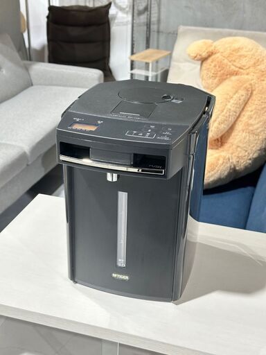 ★TIGER★ タイガー 蒸気レス電気まほうびん とく子さん 3L PIM-G300 ブラック 2022年 電気ポット ワイドレバー