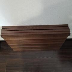 レンジラック　ブラウン　スライド棚付き　幅60cmの画像