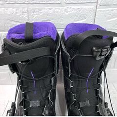 サロモン salomon pearl スノボブーツ 24.5cm ブラック×紫 レディース スノーボードブーツ ☆札幌市白石区 白石店 の画像