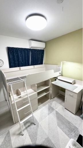 【限定価格】ニトリ_システムベッドデスク(子供用)