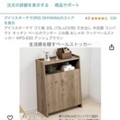 アイリスオーヤマ　分別ゴミ箱の画像