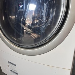 【2017年製】中古 SHARP マイクロ高圧シャワー プラズマクラスター ドラム式洗濯乾燥機 の画像