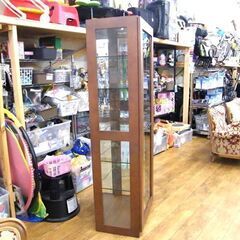 モリタデザイン工業 モリタインテリア キュリオボード デコレート3120 ガラスキャビネット 無垢材 キャビネット ガラスショーケース ショーケース 棚 札幌 厚別店の画像