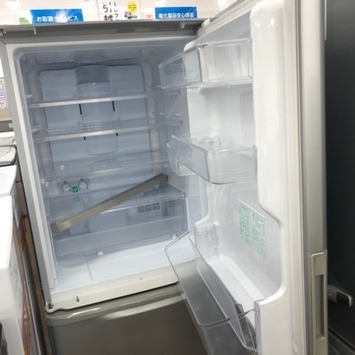 SHARP 3ドア冷蔵庫　2018年製　SJ-W351D-S
